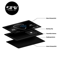 Carte de protection contre le blocage de sécurité RFID de bouclier de signal antivol d'impression gratuite de gros