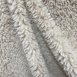 Mode nouveau tissu en peluche à carreaux frisés <span class=keywords><strong>laine</strong></span> bouclés Pile polaire tissu 100% recycler tissu tricoté pour femmes 'Coat - Product Image 1