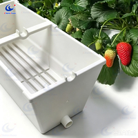 Système de culture en gouttière automatique commercial pour fraises, avec PVC de qualité alimentaire pour la laitue