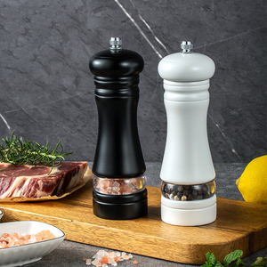 <span class=keywords><strong>Moulin</strong></span> à épices manuel en bois avec mouvement à manivelle et cœur en céramique réglable, pour sel et <span class=keywords><strong>poivre</strong></span>, pour la cuisine domestique, en boîte - Product Image 6