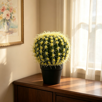 Cactus artificiel en boule, succulentes en PE, plante écologique verte, décor de bureau multi-pièces pour le Nouvel An chinois, la fête des Mères, intérieur