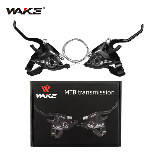 WAKE Mountain Bike Transmission Lever, Brake 3sp Front 7sp 8sp Back Bike Parts