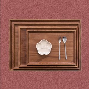 Bandeja de Servicio de Madera de Fresno KRWT-1005 290*200, Bandeja de Madera de Lujo Antideslizante para Hotel, Restaurante, Hogar y Uso Comercial - Product Image 1