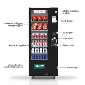小型スナックベンダーマシン自動食料品自動販売機スナック卸売り現金/クレジットカード/コイン支払い - Product Image 5