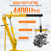 Mini-grue pliable hydraulique 2T 3T pour levage de moteurs, grue de levage robuste pour véhicules lourds