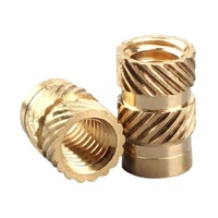 M2-M12 Brass Threaded Inserts Heat Set Inserts for Plastic Injection Moulding OEM Customizable Brass Insert Nuts Pipe Clamps