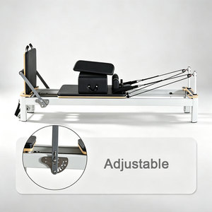 <span class=keywords><strong>Reformer</strong></span> de Pilates professionnel en alliage d'aluminium avec plateforme de saut et boîte d'assise, machine de fitness de qualité professionnelle pour studio - Product Image 4