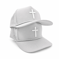 Gorra de Golf al por Mayor, 5 Paneles, con Perforaciones Cortadas con Láser, de Secado Rápido, Transpirable, con Diseño de Logotipo Personalizado, para Exteriores