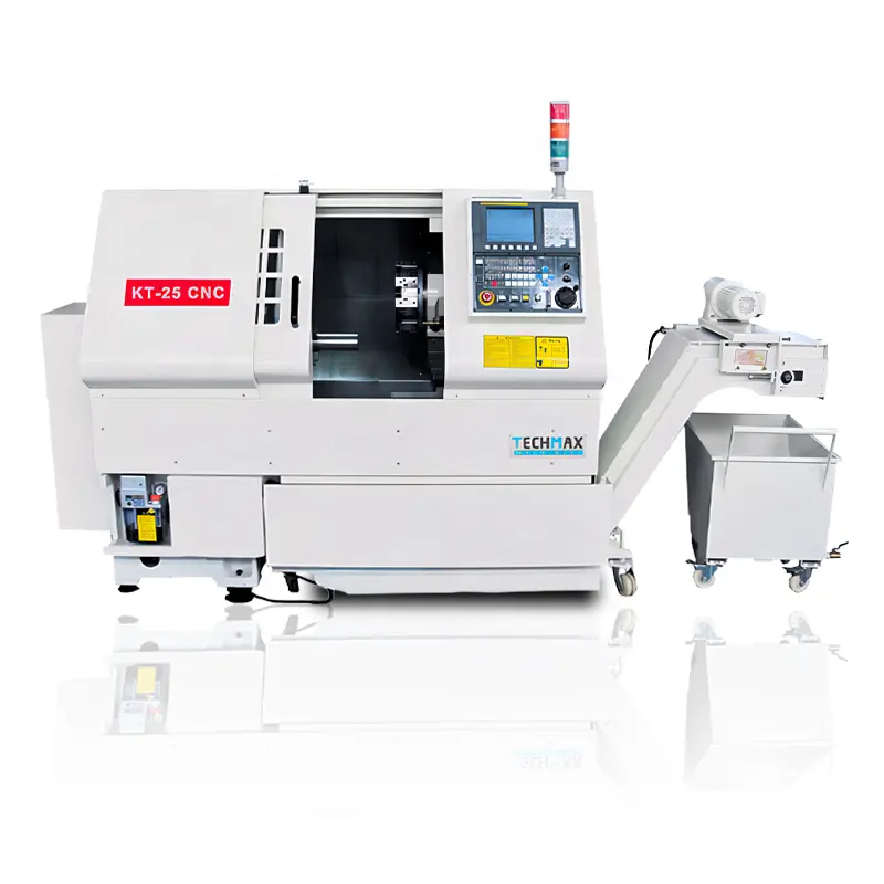 KT25 Precision smart torno horizontal parallel mechanical benchtop 6136 Slant bed CNC Lathe Machine metal