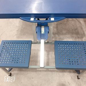 <span class=keywords><strong>Table</strong></span> de pique-nique <span class=keywords><strong>pliable</strong></span> portable 4 places avec trou pour parasol, en plastique, pour <span class=keywords><strong>camping</strong></span> en extérieur, <span class=keywords><strong>valise</strong></span> pour jardin et terrasse, application OEM/ODM - Product Image 2