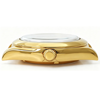 Casing Jam Tangan Emas Mengkilap Retro Klasik, Casing Jam Tangan Baja, Part Jam Tangan MOD, Part Modifikasi SKX NH35 4r35 NH, Crown Safir Mod