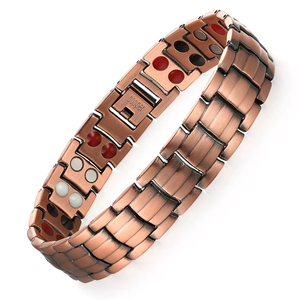 Bracelet en acier titane pour homme Bio Bracelet avec plaqué <span class=keywords><strong>or</strong></span> et bracelet Elements -ion 4 en 1 - Product Image 4