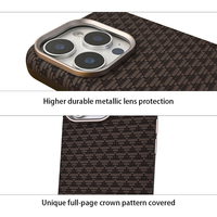 DL usines étui pour iPhone 17 16 15 14 couronne Grain triangulaire en Fiber de carbone PU Plus étui en TPU pour iPhone prix de gros