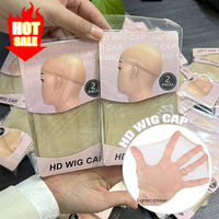Nouveau Bonnet Résille Ultra-Fin HD Transparent Couleur Personnalisée Bonnets Transparentes Fines pour la Fabrication de Perruques