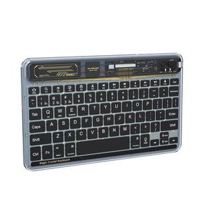 Portable Slim Rechargeable Small Wireless Magnetic <b>Keyboard</b> <b>bluetooth</b> Transparent <b>Keyboard</b> for Tablet - Product Image 2