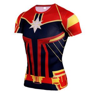 T-<span class=keywords><strong>shirt</strong></span> de sport à séchage rapide pour homme, imprimé 3D, compression, manches courtes, super-héros, <span class=keywords><strong>Spiderman</strong></span> - Product Image 4