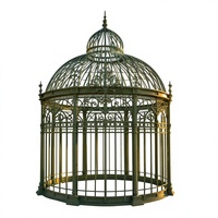 Gazebo personnalisé en fer forgé de style victorien européen, cage à oiseaux vintage pour cérémonie de mariage sur pelouse de domaine, pavillon de décoration en dôme