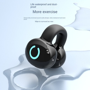 หูฟังไร้สายแบบคลิปหนีบหู New Berlin Sound Open Bone Conduction สำหรับบลูทูธ พร้อมระบบตัดเสียงรบกวนขณะเคลื่อนไหว ไฟ LED แสดงสถานะแบตเตอรี่ ใช้งานได้นานเป็นพิเศษ - Product Image 2