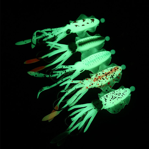 15 cm12cm10cm morbido esca bionica a forma di calamaro farfalla luminosa in plastica con ali sottili per la pesca della spigola - Product Image 5