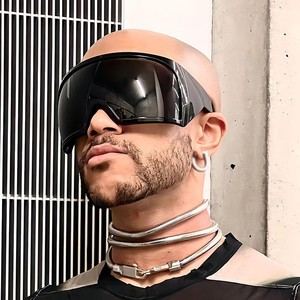 Maschera con montatura grande Y2k Future Cool Wrap Around futuristici <span class=keywords><strong>occhiali</strong></span> <span class=keywords><strong>da</strong></span> <span class=keywords><strong>sole</strong></span> oversize <span class=keywords><strong>occhiali</strong></span> <span class=keywords><strong>da</strong></span> <span class=keywords><strong>sole</strong></span> firmati alla moda - Product Image 5