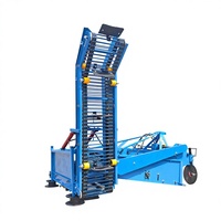 Récolteuse de pommes de terre automatique mini haute productivité à déchargement automatique, deux rangs, avec moteur, pour la récolte de carottes et d'oignons
