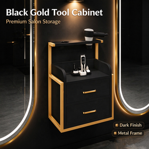 Gabinete de Espejo Moderno para Salón de Belleza, Montado en la Pared, con Almacenamiento para Herramientas, Venta al Por Mayor de Fábrica - Product Image 1