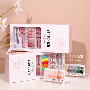 Campione gratuito Robifel <span class=keywords><strong>VIP</strong></span> Private Label Nail Gel Polish Kit soak off Gel UV OEM 6 colori Gel Nail Polish Set - Product Image 1