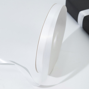 Factory Custom Recyclable 38mm Single/Double Faced Satin <strong>Ribbon</strong> Gift Printed <strong>Ribbon</strong> Roll Polyester Custom <strong>White</strong> <strong>Ribbon</strong> With Logo - Product Image 6