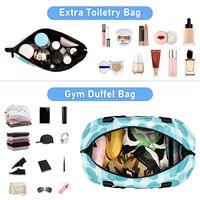Set Tas Perjalanan Duffle untuk Yoga, Gym, dan Liburan Akhir Pekan dengan Desain Cangkang Opihi Hawaii, Logo Kustom, untuk Pria dan Wanita