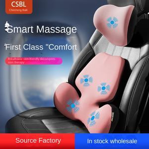 Electric Car Body Massage Pillow with Memory Foam Neck <b>Cushion</b> Waist Back and Headrest Suit for Comfortable Sitting - Product Image 5