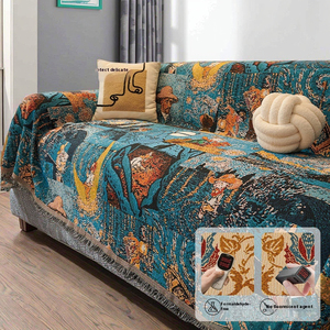 Bọc đi văng 3 đệm bọc ghế Sofa bọc bảo vệ đồ nội thất chống nước bốn mùa Khăn sofa phổ thông - Product Image 1