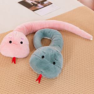 หมอนรองคอและเครื่องอุ่นมือ2 in 1ทำจากผ้าฝ้าย PP นุ่มๆของเล่นตุ๊กตางูไดโนเสาร์ดีไซน์น่ารัก - Product Image 4