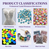 Strass en verre à dos plat super brillants et écologiques Preciosa, 16 facettes, pour nail art, sacs, chapeaux, accessoires, bricolage, cristaux colorés