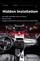 Caméra embarquée de voiture intelligente à double objectif GPS avec télécommande, écran 3,0 pouces, 4G, enregistreur de conduite LTE, Android 8.1, RAM 1 Go, ROM 8 Go