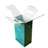 Boîte de transport pour 6 bouteilles de vin en carton ondulé personnalisée avec poignée pour l'emballage de boissons et de cadeaux