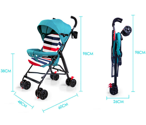 Nouvelle poussette parapluie portable 2026 pour bébé, légère, pliable facilement, réglable, compacte, idéale pour les voyages des enfants - Product Image 6