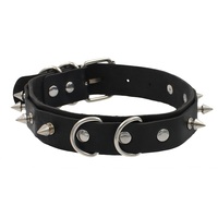 Nouveau Collier Ras du Cou Punk Gothique Tendance en Cuir PU avec Anneaux en O et Rivets Exagérés pour Anniversaire
