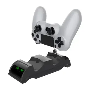 Pour contrôleur PS4/Slim/Pro double chargeur Dock support de charge pour Play station 4 contrôleur stockage et chargeur
