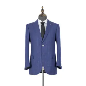 Herren Blazer-Kleid Shirt Hosenset bestickt bedruckt vollständig angepasst 100% organischer Stoff Herren Dreiteiliger Anzug