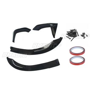 F80 <b>Car</b> Front Bumper Spoiler Lip <b>Diffuser</b> Body Kit + Side Splitter Aprons Guard Protector <b>for</b> BMW F80 M3 F83 F82 M4 2015-2020 - Product Image 2
