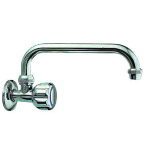 Rubinetto Moderno Girevole con Beccuccio Alto 1/2 e Filtro Acqua, Finitura Acciaio Inox Spazzolato, Miscelatore Caldo/Freddo con Doccetta Laterale - Product Image 1