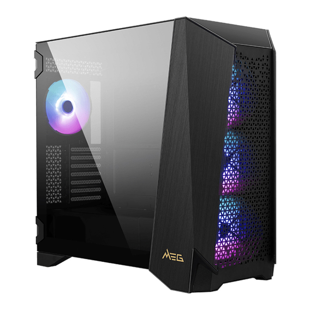 MSI MEG PROSPECT 700RL Black Steel Tempered Glass ATX Mid Tower Gaming Cases Support E-ATX and RTX 4090 Series Graphics Cards