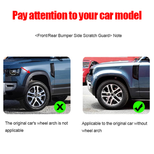 <span class=keywords><strong>Film</strong></span> anti-rayures texturé noir brillant 9 pièces pour la coque du rétroviseur latéral de voiture pour Land Rover Defender 90 - Product Image 6