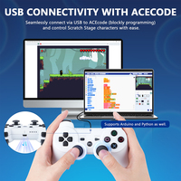 Controlador ACEBOTT para Juegos, Gamepad para PS3, Paquete de Expansión para ESP32, Kit de Coche Robótico para Proyectos Escolares Arduino Scratch