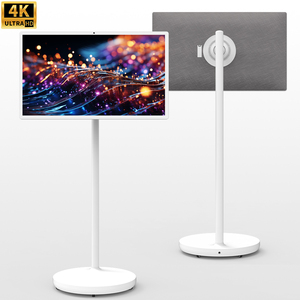 32 Inch 4K Portable Smart <b>TV</b> Android 15 White LED Touch Screen 8GB/128GB Wireless Mobile Kitchen Office Outdoor Gym Feature the - Product Image 1