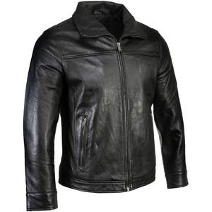 Boston Harbour 2.0 Men's New Zealand Lamb Leather Fashion <b>Car</b> Coat <b>Jacket</b> Black SFM1898 - Product Image 2