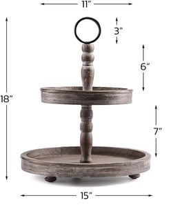 Vassoio da portata in legno rustico - Product Image 1