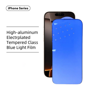 ฟิล์มกระจกนิรภัยสามชั้นกันฝุ่นกันฝุ่นสีฟ้าอ่อนไม่มีสีเหมาะสำหรับ <span class=keywords><strong>Apple</strong></span> <span class=keywords><strong>iPhone</strong></span> 17 PRO MAX - Product Image 2