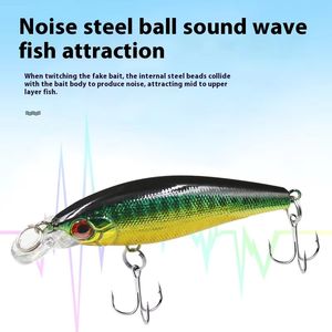 신상품 ABS 소재 프린트 싱킹 바텀 피싱 훅 포함 인조 하드 베이트 잉어 배스 미노우 루어 - Product Image 4