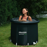 Baignoire de plongée froide gonflable Baignoire de glace portable Baignoire ronde Position libre